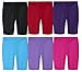 Made in USA Girls' Cotton Long Bike Shorts for School Play Sports