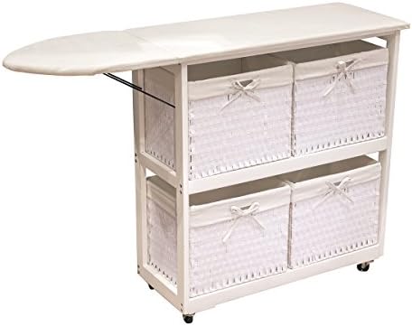 Laundry Ironing Station with Four Large Baskets
