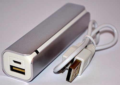 POWERBANK 3000mAh Super Ultra USB Portable External Battery Charger for iPhone Samsung Galaxy HTC Kindle Motorola Moto Android Smart phone Phone iPad Tablets PC Bluetooth (Silver)