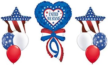 American Flag Patriotic Balloon Bouquet