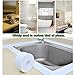 Caulk Strip Bathroom Caulking Tape Waterproof Flexible Self Adhesive Sealing Tape Mildew Proof for Bathtub Kitchen Toilet and Wall Corner 1.5inch x 11ft/38mm x 3.2m(White/Grey)