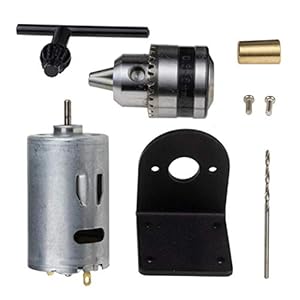 EsportsMJJ 5V-12V draaibank 555 motor met microboorhouder en montagebeugel