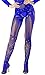 The Victory of Cupid Womens Sexy Fishnet Floral Crotchless Bodysuits Suspender Bodystocking, Blue, One Size