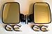 Side View Mirror Set Fits Polaris and John Deere UTVs w/Round ROLL Bars