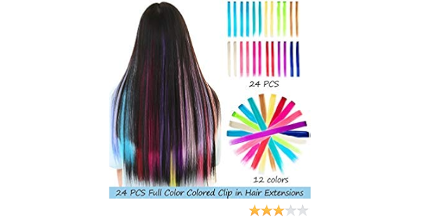 heat resistant synthetic clip in hair extensions