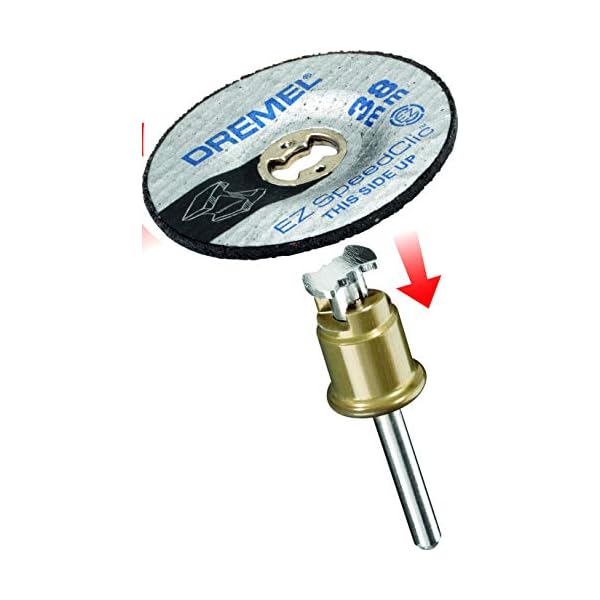 Dremel SC541 EZ SpeedClic Schleifscheibe - ZubehÃ¶satz fÃ¼r Multifunktionswerkzeug mit 2 verstÃ¤rkten Schleifscheiben zum Schleifen von Metall, Aluminium, Stahl u.v.m. – Bild 3