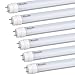 6-Pack of KEDSUM T8 LED Light Tube, 4ft, 22W (70W equivalent),2400Lm,6500K(Super Bright Day White Light), Dual-Ended Power,Frosted Cover,Fluorescent Lights Tubes Bulbs Replacement