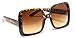 Womens Sunglasses Huge Oversized Square Brown Tortoise Frame