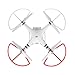 cjc Premium Quality Snap On/Off 4pcs Prop Guards for DJI Phantom 3 Standard, Advanced and Professional Tool-Free Quick Release Disconnect Propeller Protector DJI Phantom 3 Prop Guards - White & Red