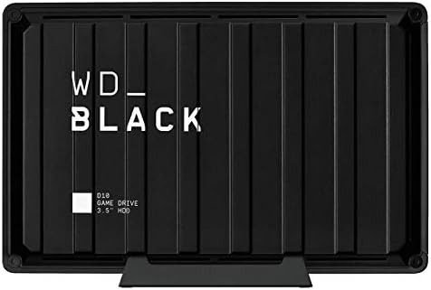 WD_BLACK D10 8 TB Game Drive HDD 3.5", Disco Duro Externo, USB 3.2 Gen 1, hasta 250 MB/s, Memoria para juegos