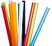 Harileminy Pack of 100 Pieces 8 Inch Long Assorted Bright Color Jumbo Smoothie Straws Extra-Wide Drinking Straws for Boba Bubble Tea,Milkshakes Slushies Party Straws,Healthy Drinks Disposable