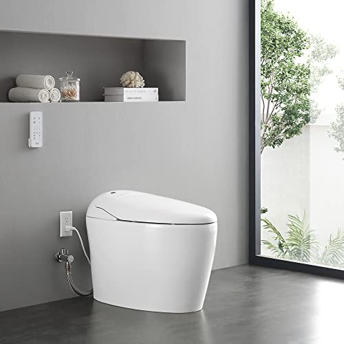 Ove Decors Tuva Bidet Toilet Builtin Tankless Elongated, Automatic