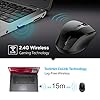 TECKNET 2.4G Classic Wireless Mouse for Laptop, 3200 DPI Optical Computer Mouse with 6 Adjustable Levels, 30 Months Long…