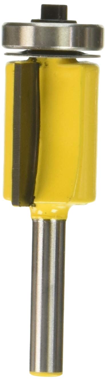 Yonico 14148q - Flush Trim Router Bit, Diameter: 3/4", Cutting Height: 1" - 1/4" Shank