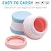 Travel Bottles Containers Sets, Silicone & PP Cream Jars Travel Accessories for toiletries, Compact Travel Size Containers with Hard Sealed Lids for Face Hand and Body Cream