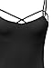 MBE Women's Strappy Cutout Solid Spaghetti Strap Crop Tank Tops