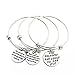 New 925 Sterling Silver Heart Love Bracelet Silver Chain Lady Women Jewelry Gift (As Shown) (3cps)