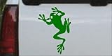 Frog Animals Car Window Wall Laptop Decal Sticker -- Dark Green 3in X 4.3in