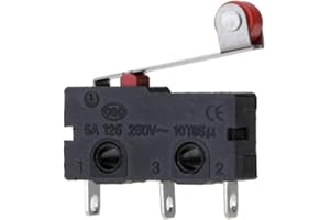 2pcs Robojax KW12-3 Micro Switch Roller Lever Normally Open Close Limit Switch (2 Pieces)