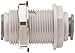 John Guest Acetal Copolymer Tube Fitting, Bulkhead Union, 3/8