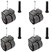 Set of 4 Locking Bed Frame Casters with Sockets