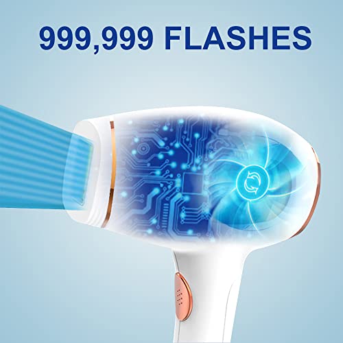IPL Hair Removal for Women and Men, Upgraded to 999,999 Flashes Permanent Painless Hair Remover Device for Facial Arm Armpit Bikini Treatment, Corded