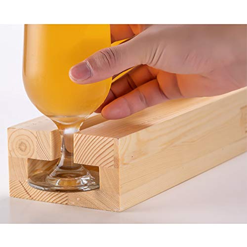 Dongxiao Bierkrug 6 Stück Set Bierbecher mit Becherhalter Hohe Klare Trinkglas Cocktailgläsern für Bars Oder Zuhause… – Bild 8