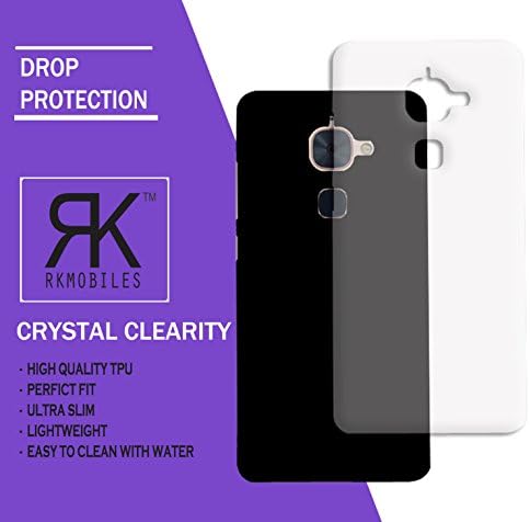 RKMOBILES Ultra Thin Silicone Soft Jelly Case Back Cover for LeEco Le 2 (Transparent)