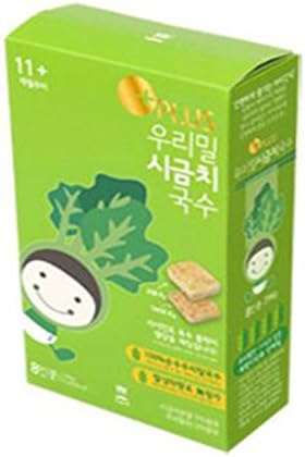 11cm Our Wheat Baby "Spinach" Noodles (8 Servings), 296g, 0.65 lb / Baby Food / KOREA Baby Food / Baby Snacks / Healthy Food / Children, Kids, Baby Food / Noodles / Fast Cooking / MGS No.