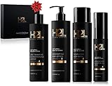 H2L Premium Men's Hair & Skin Care Collection - Gift Set with Nourishing Body Wash, 2-in-1 Restoring Shampoo & Conditioner, After-Shower Hydrating Body Oil and Moisturizing Lotion. By Hill Harper