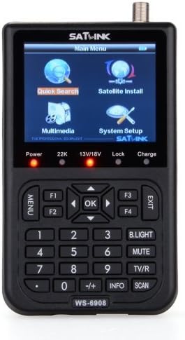 General Shop Professional SatLink WS 6908 3.5 - Inch l Digital Satellite Signal Finder Meter by SATlink