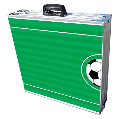 8-Foot Professional Beer Pong Table/Tailgate Table/Picnic Table - Soccer Field Graphic