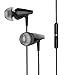 BYZ In-Ear Earbuds Sports Headphones Wired Earphones with Microphone Black