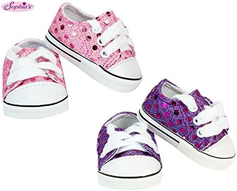 pink sequin tennis shoes