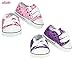 18 Inch Doll Sequin Tennis Shoe Set. Includes Pink & Purple Doll Shoes
