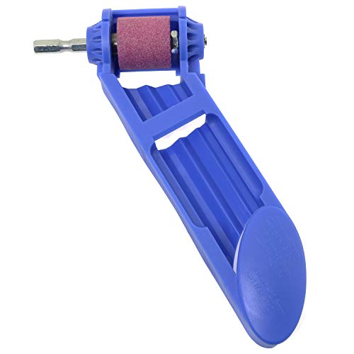 Magic&shell Diamond Drill Bit Sharpening Tool Corundum Grinding Wheel with Spanner Wrench for Grinder Polishing Blue