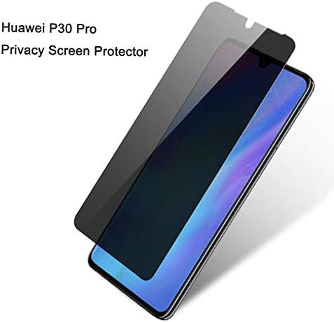 MOZEEDA Huawei P30 Privacy Screen Protector Glass, 9H Hardness Tempered Glass HD Privacy Screen Protector Replacement For Huawei P30,Anti Spy,Anti-Scratch,Bubble Free (P30-2PC)