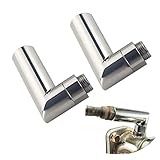 JGR 2PCS Universal Fit Oxygen O2 Sensor Spacer Adapter Extenders 90 Degree Angle CEL Fix Kit for Exhaust Systems with M18 x 1.5 Sensor Holes
