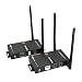 J-Tech Digital HDbitT Series 1X2 Wireless HDMI Extender DUAL Antenna Supporting Ultra HD 4K 30HZ HDCP 1.4 with IR Signal Transmission up to 660 Ft (Receiver+Transmitter) primary