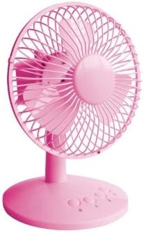 Ruishengda USB Mini Oscillating Fan with 3 Levels of Speed, Pink