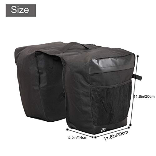 COTEetCI Bicycle Rear Rack Bag Large Capacity MTB Bike Trunk Carrier Bag Cycling Pannier Saddle Bag