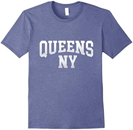 Mens Queens New York - NY Tshirt Large Heather Blue