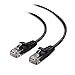 Cable Matters 10Gbps Snagless Cat 6 Ethernet Cable - 50ft, Slim Profile Cat 6 Cable, Cat6 Cord, Thin Ethernet Cord, Black