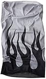 ZANheadgear 100 Percentage Polyester with Black Flames Motley Tube