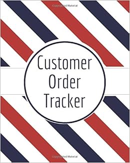 Customer Order Tracker Order Log Hansen Michael Amazon Com Books
