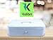 Kolibri Cash Box with Coin Tray and Lock (White)