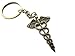 Caduceus Keychain, Medical Caduceus Keychain, Medical Keychain, RN Keychain, Medical Symbol, Medical Caduceus