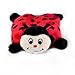 ZippyPaws - Squeakie Pads No Stuffing Plush Dog Toy - Ladybug