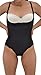 8 Of Hearts Seamless Firm Control Shapewear Open Bust Bodysuit Body Shaper Thong Black