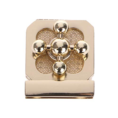Misright 2 Sets Plum Blossom Metal Purse Handbag Twist Turn Lock DIY Handbag Shoulder Bag Purse Hardware Accessories